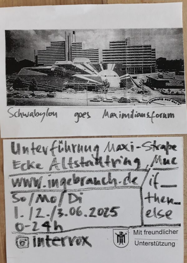 Schwabylon goes Maximiliansforum