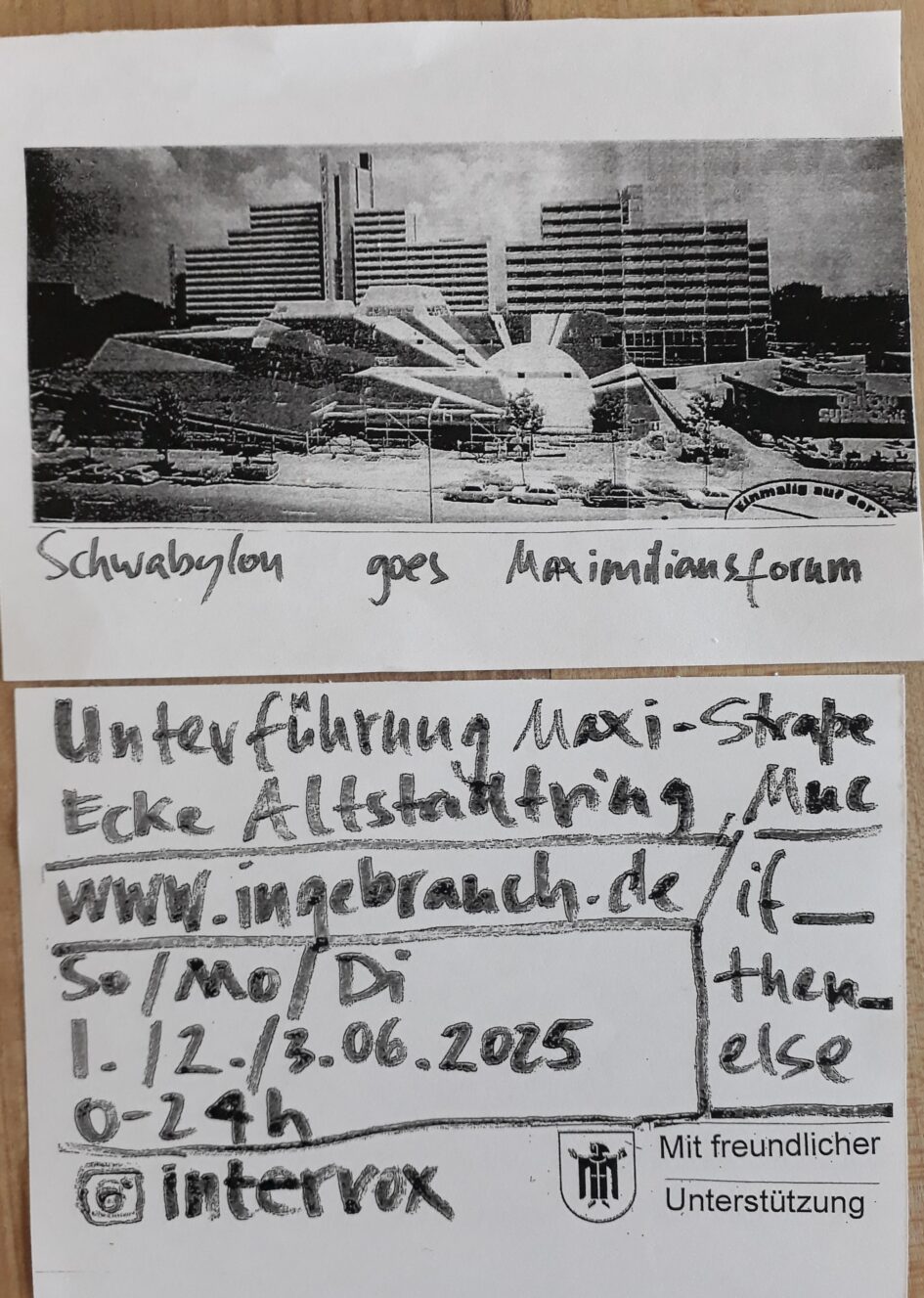 Schwabylon goes Maximiliansforum